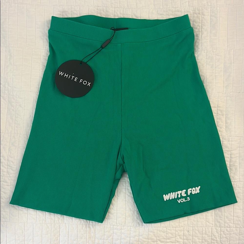 White Fox Boutique Green Athletic Shorts